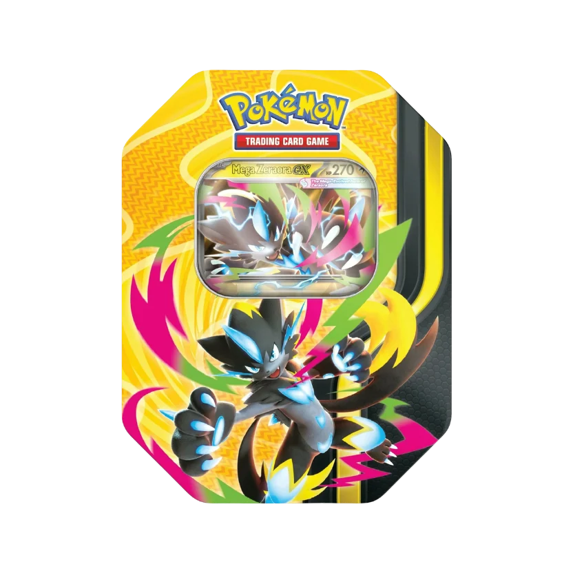 Pokemon Mega Forces Tin Zeraora Ex