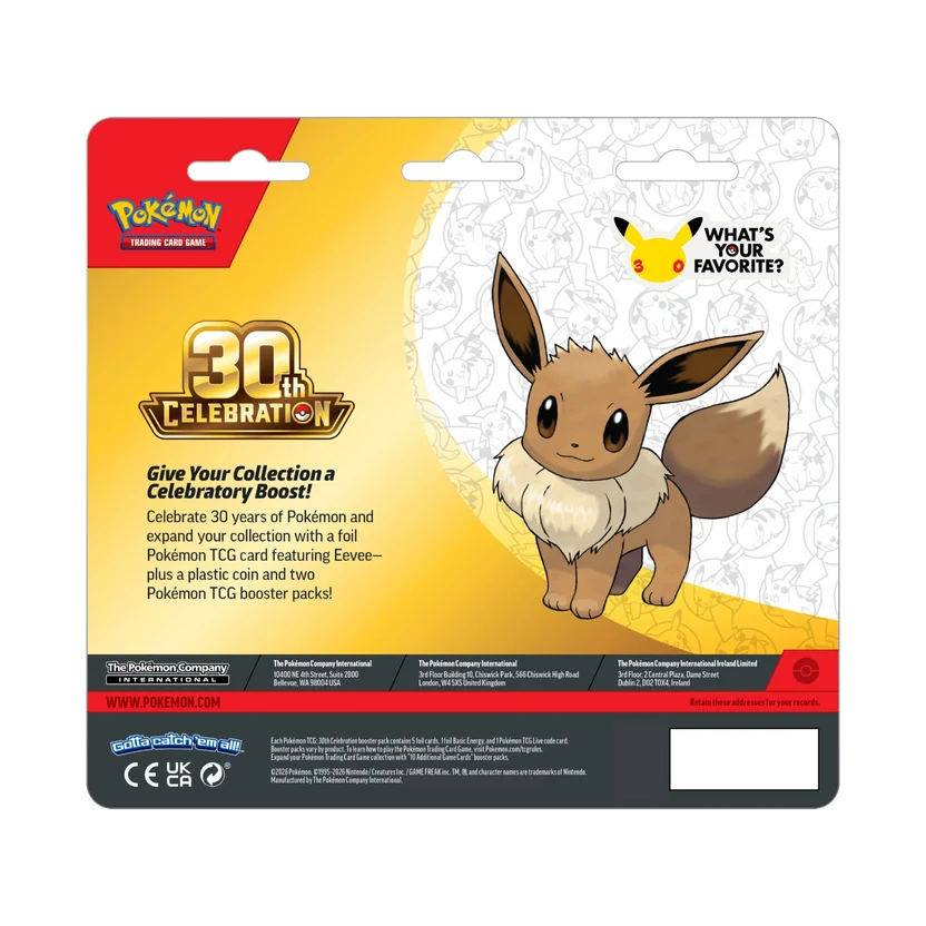 30th Celebration 2-Pack Blister Eevee