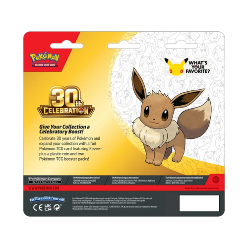 30th Celebration 2-Pack Blister Eevee