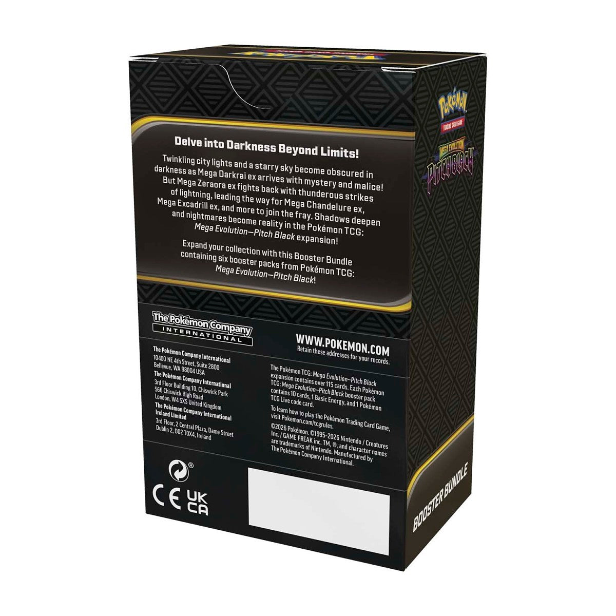 Pokémon TCG: Mega Evolution-Pitch Black Booster Bundle (6 Packs)