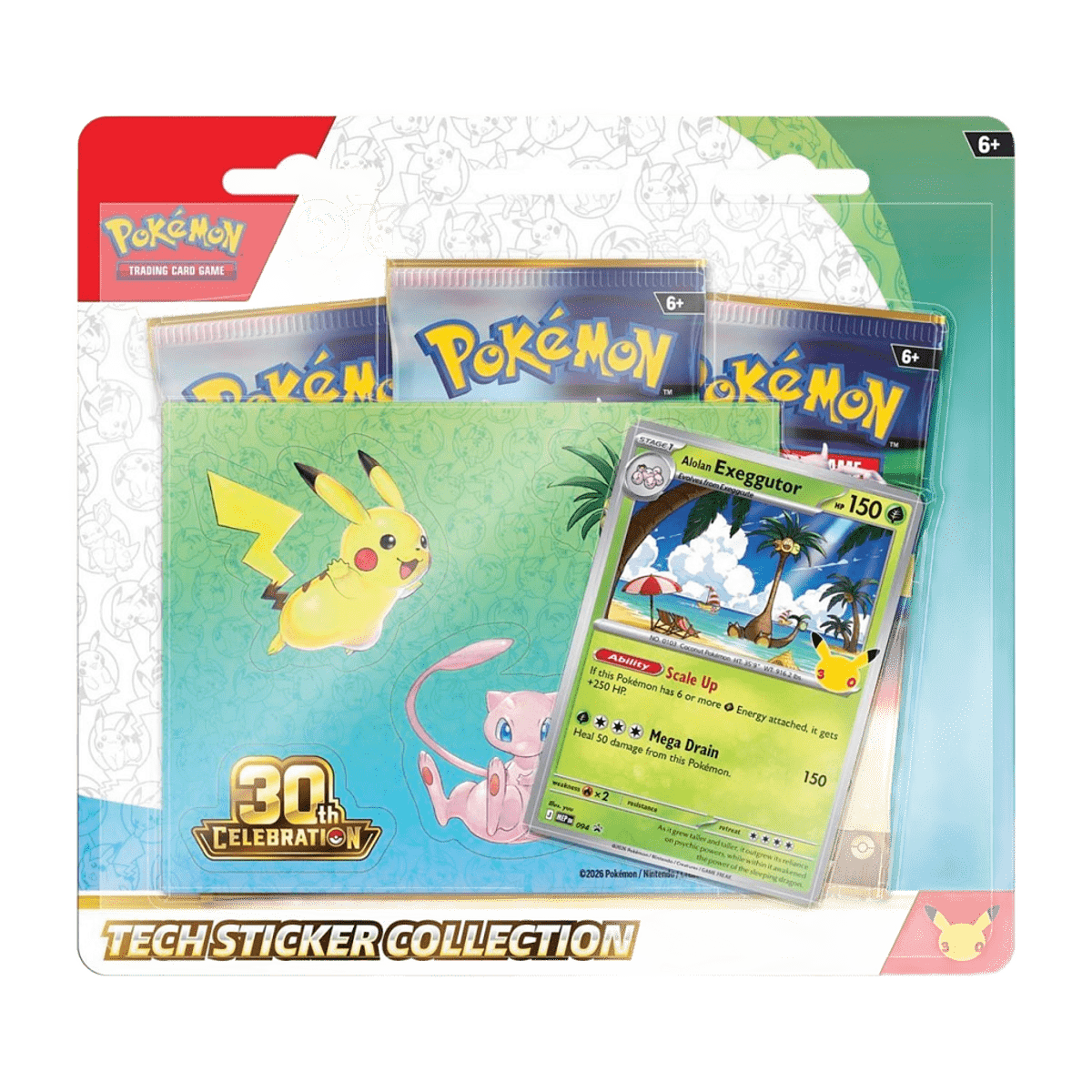 30th Celebration Tech Sticker Collection Alolan Exeggutor