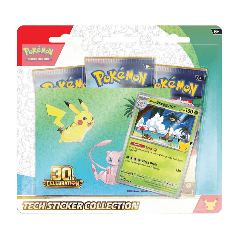 30th Celebration Tech Sticker Collection Alolan Exeggutor