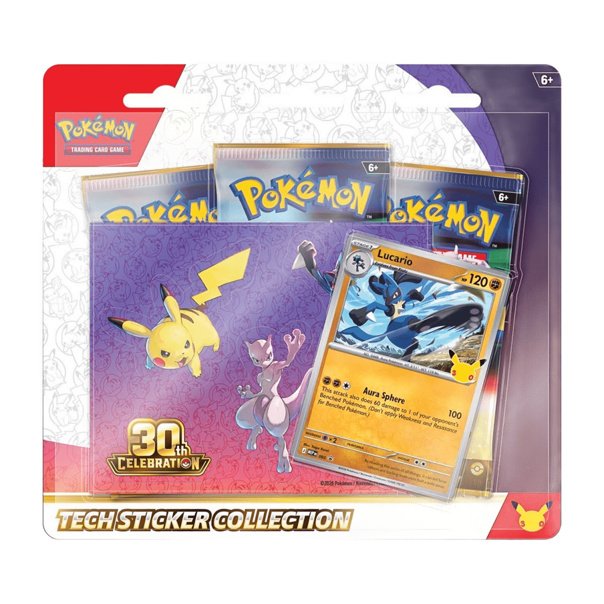 30th Celebration Tech Sticker Collection Lucario
