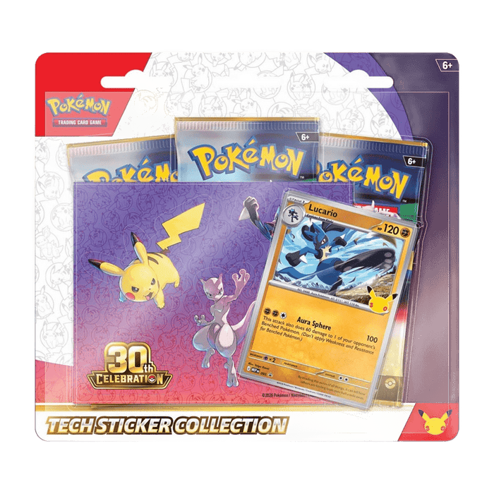 30th Celebration Tech Sticker Collection Lucario