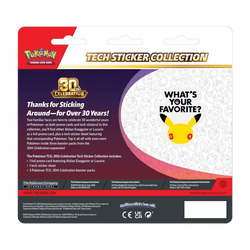 30th Celebration Tech Sticker Collection Lucario