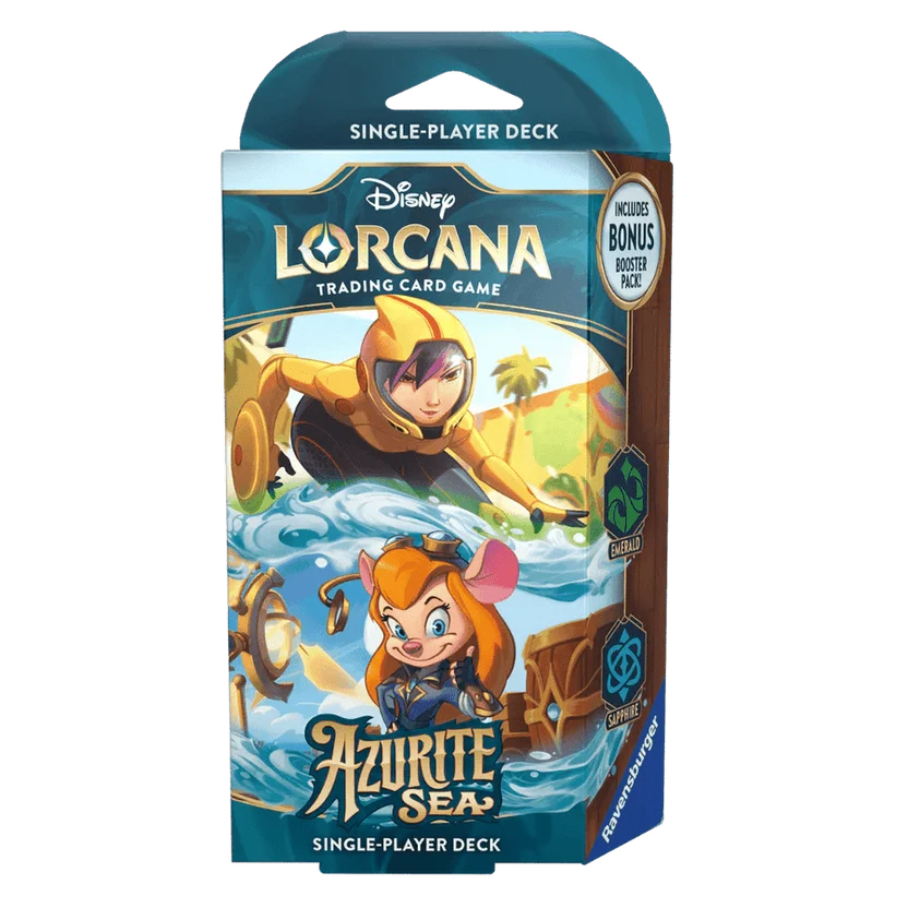 Disney Lorcana Azurite Sea Emerald & Saphire Starter Deck